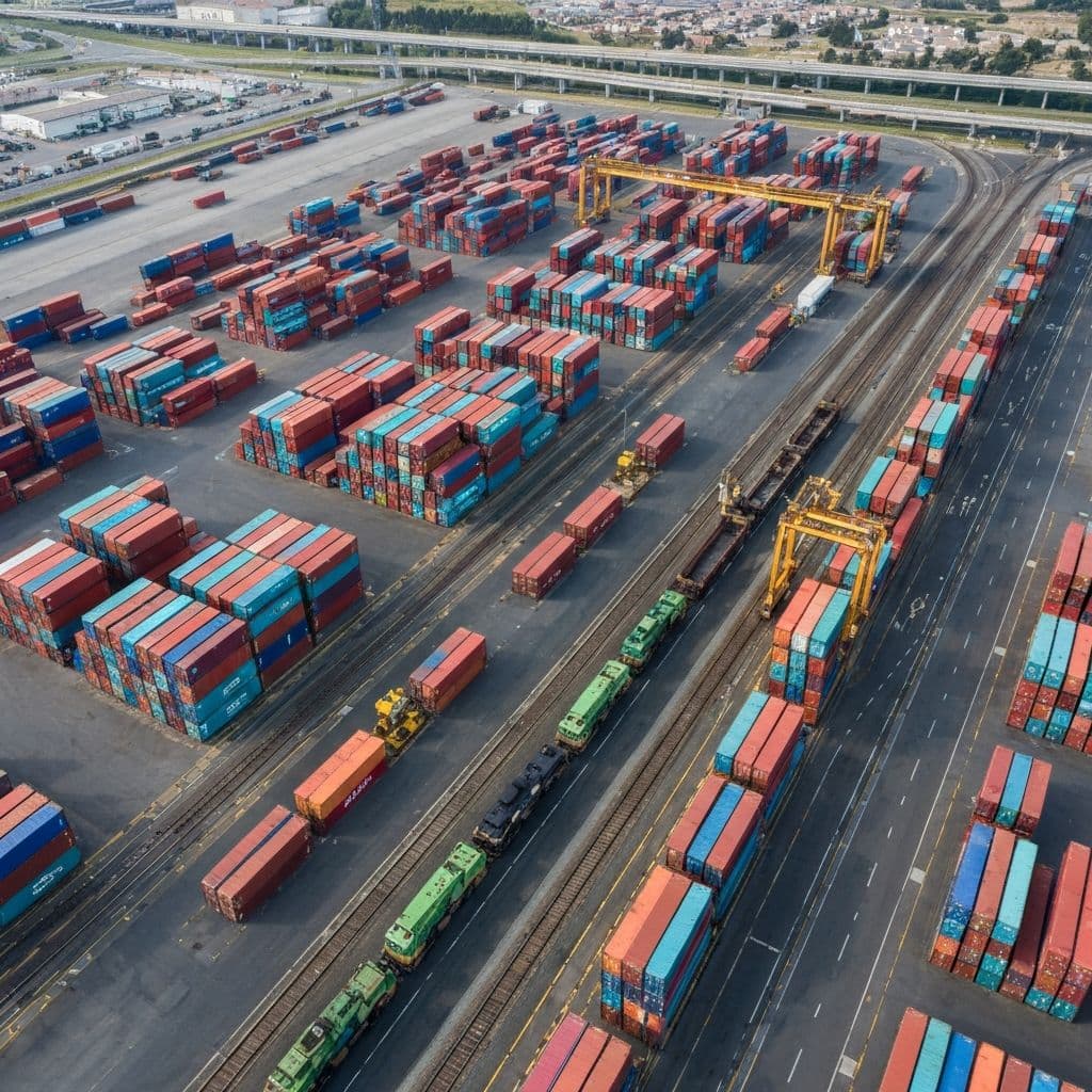 Container depot aerial